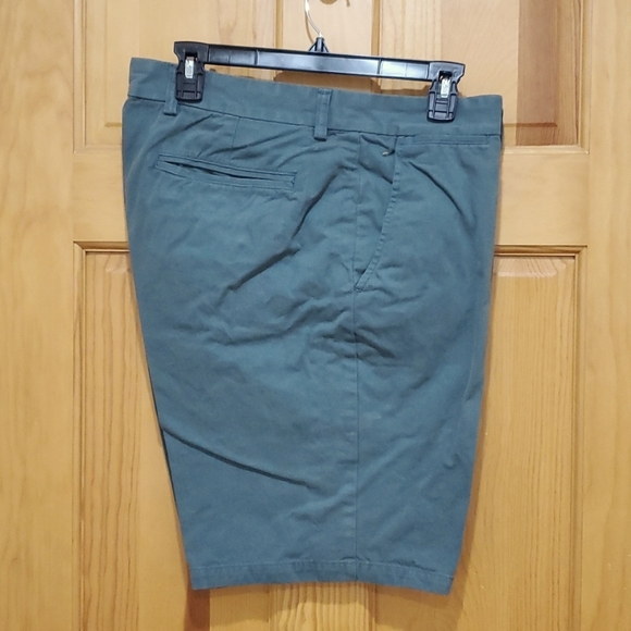 Mens Green Denim Cotton Shorts Size 36 - Picture 2 of 8